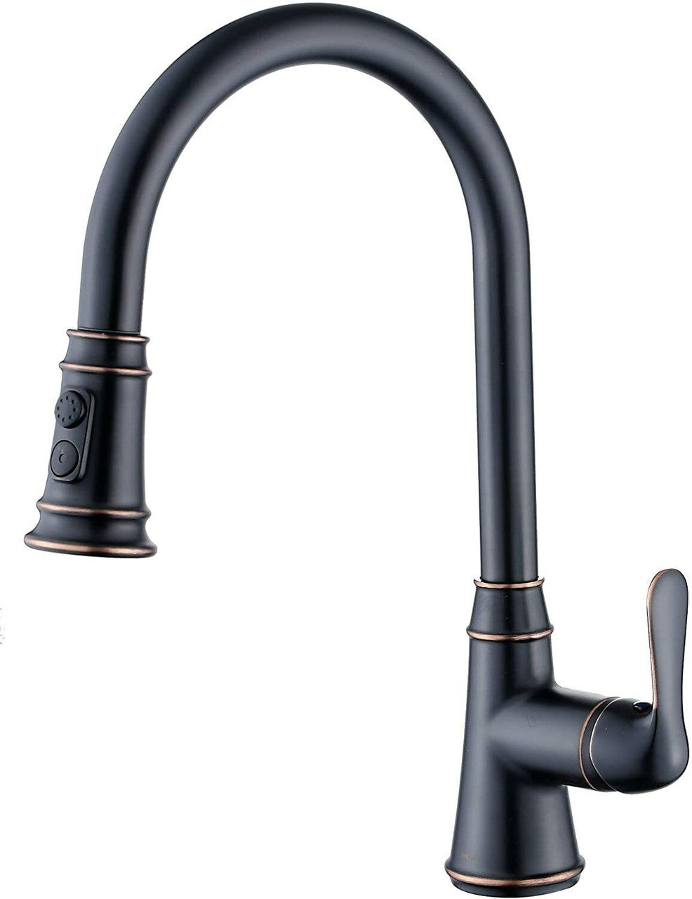 Duttao DF-1217A-ORB Single Handle Pull-Down Kitchen Faucet Without Deck Plate - GOODSZON Discount Store