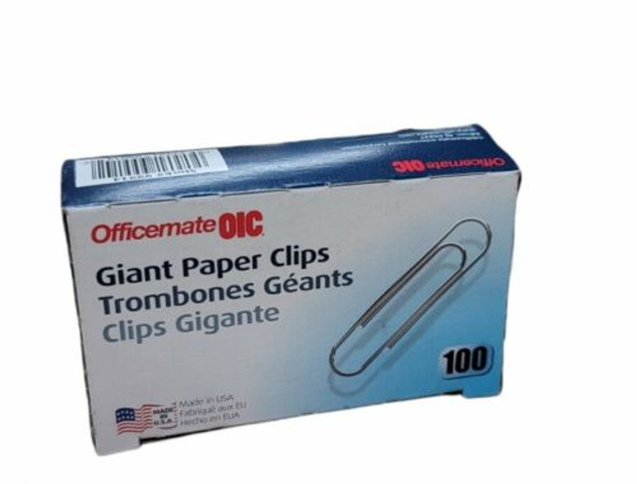 Officemate Oic Giant Paper Clips Giant 100 / Box Silver (OIC99914) Pack 2 - GOODSZON Discount Store