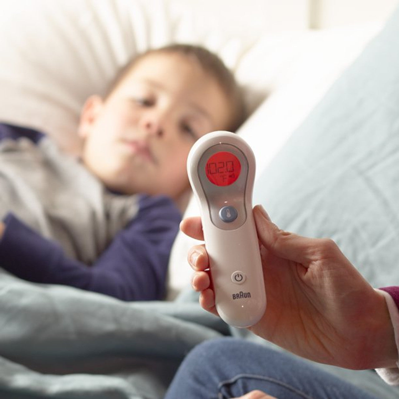 Braun No Touch Digital Thermometer, NTF3000US, White - GOODSZON Discount Store