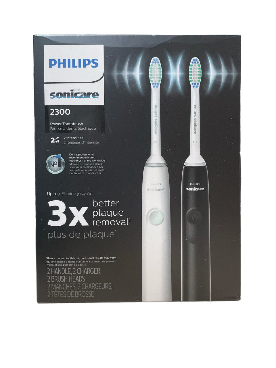 Philips Sonicare Electric Toothbrush (2-pack) 2300 - GOODSZON Discount Store
