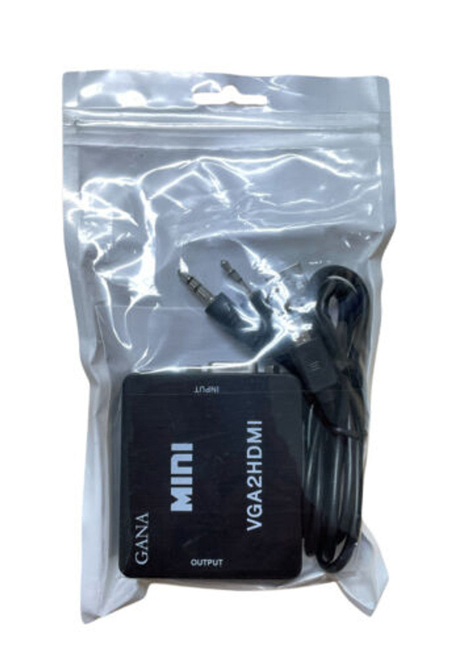 VGA to HDMI GANA 1080P Full HD Mini VGA to HDMI Audio Video Converter Adapter - GOODSZON Discount Store
