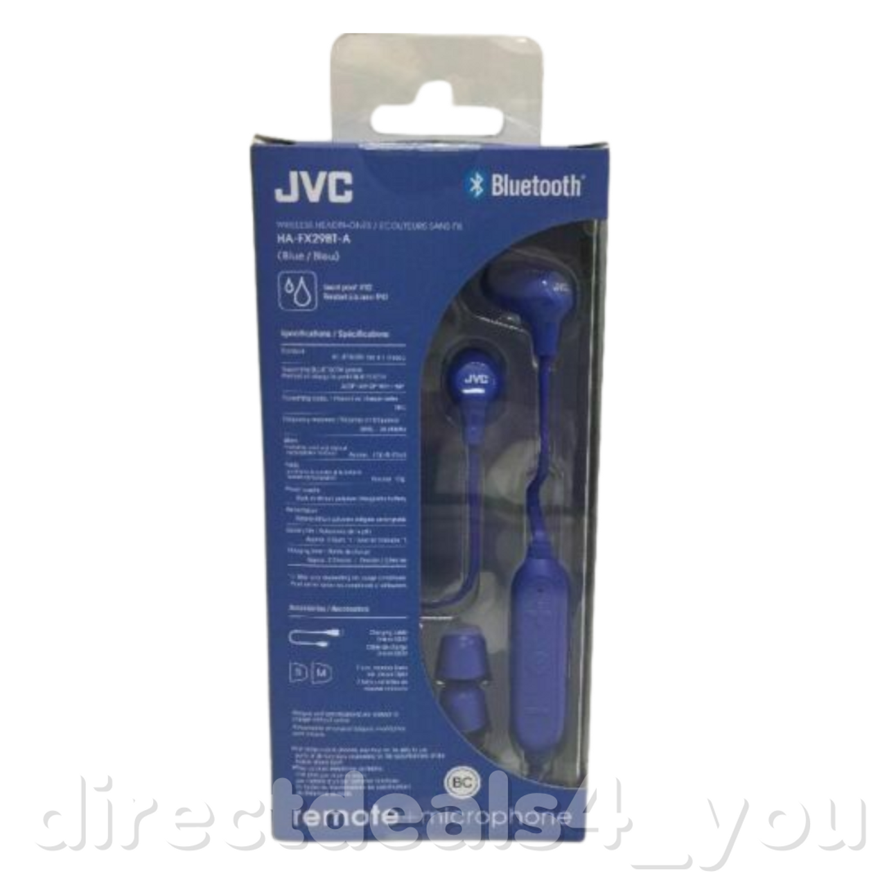 JVC - HA FX29BT-A Wireless In-Ear Headphones - Blue - GOODSZON Discount Store