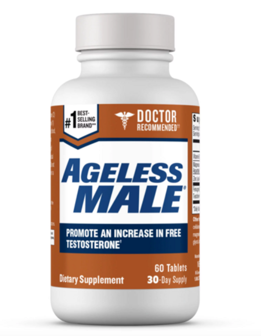Ageless Male Free Testosterone Booster for Men – Doctor Recommended. Promote Lean Muscle Mass, Muscle Endurance, Libido and Energy. Safe & Effective, No Caffeine, 60 Ct - GOODSZON Discount Store