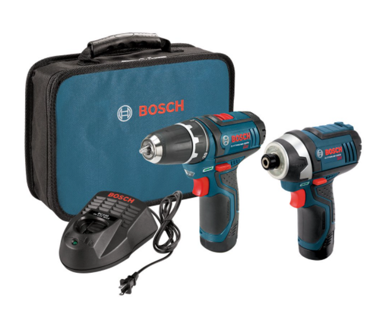 Bosch CLPK22-120 12V Cordless Lithium-Ion 3/8 in. Drill Driver and Impact Driver - GOODSZON Discount Store