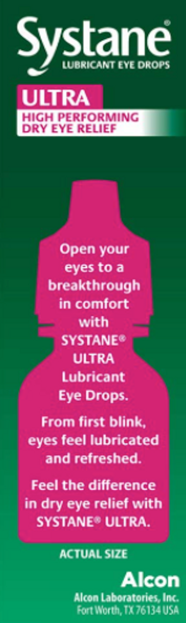 Systane Ultra Lubricant Eye Drops, Artificial Tears For Dry Eye, Twin Pack, 10-Ml Each - GOODSZON Discount Store