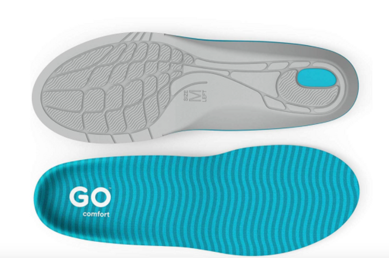 GO Comfort All Day Insole, teal, Large, W: 12+, M: 11.5-14 Regular US - GOODSZON Discount Store
