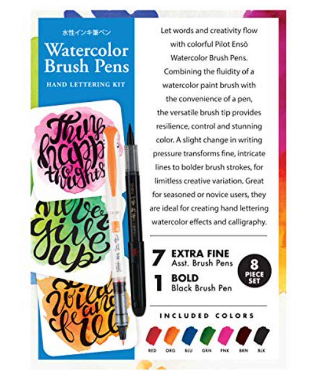 Pilot 92075 Enso Creative Tools Watercolor Brush Pens - GOODSZON Discount Store