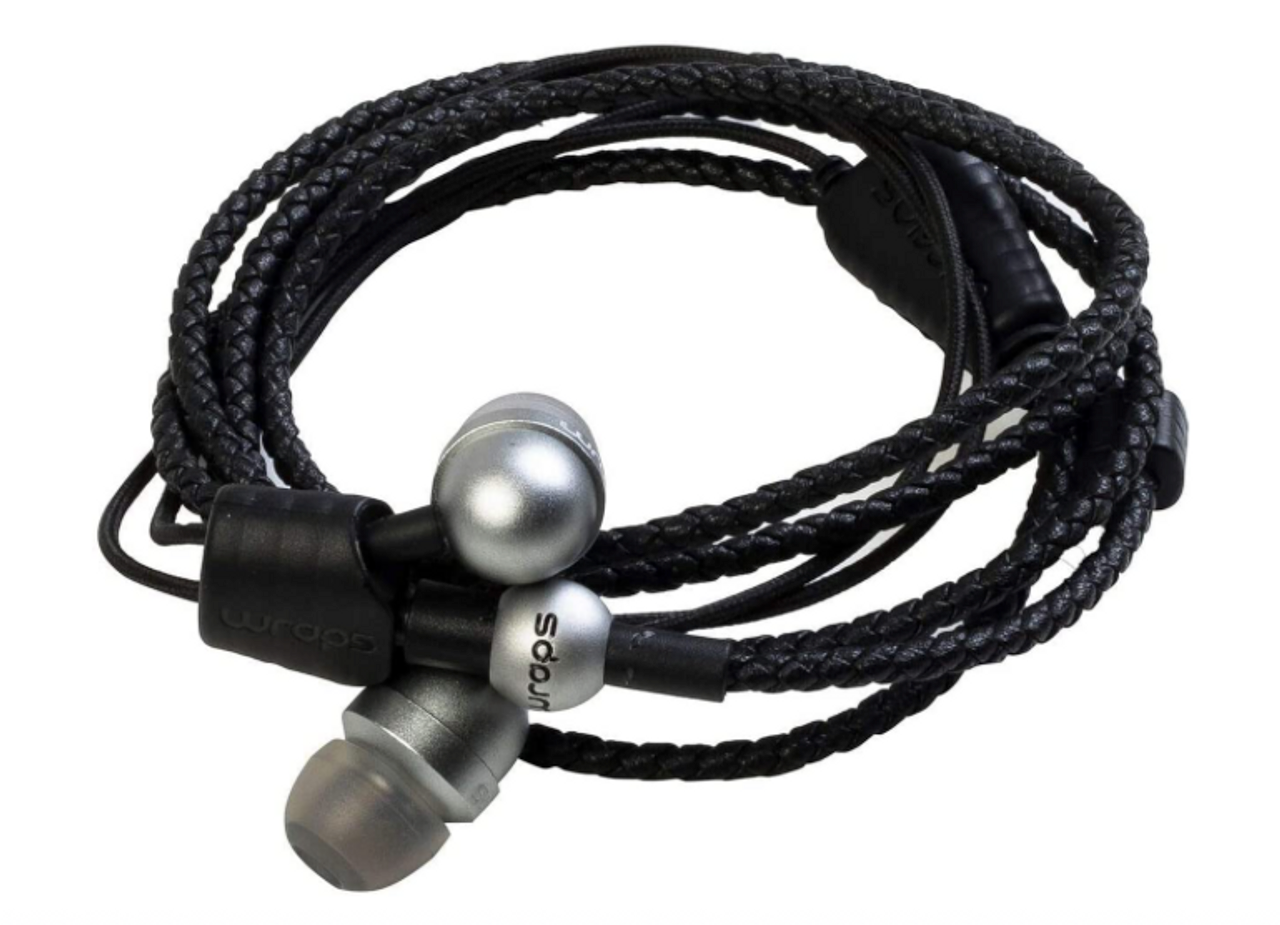 Wraps Wearable Braided Wristband Headphone Earbuds Core Silver - GOODSZON Discount Store