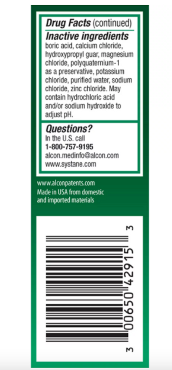 Systane Lubricant Eye Drops For Dry Eyes Symptoms, 15Ml - GOODSZON Discount Store