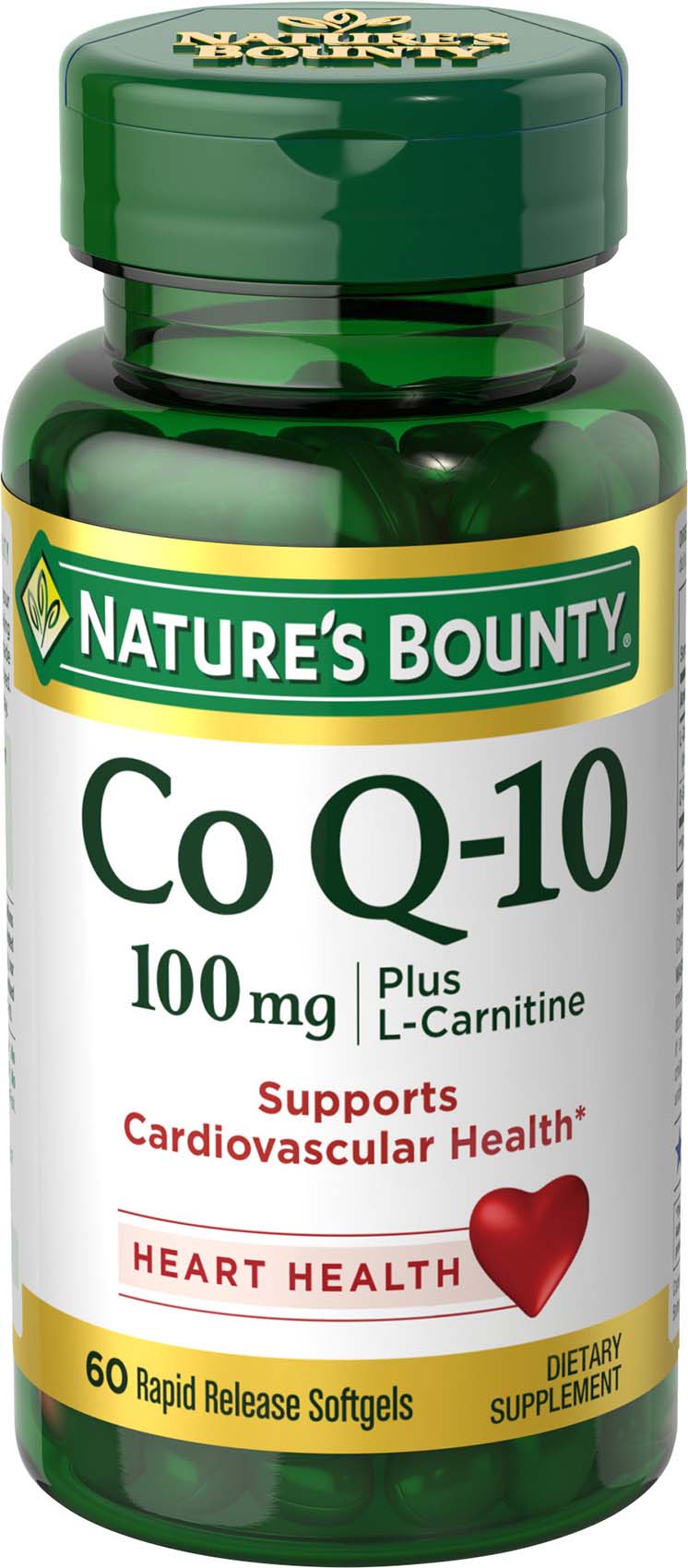 Nature's Bounty CoEnzyme Q10 Supplements, 100 mg Gels, 60 Count - GOODSZON Discount Store