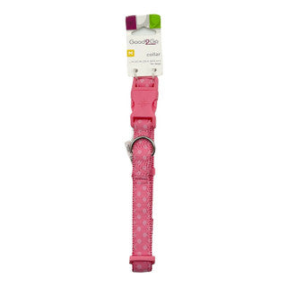 Good2Go Dot Adjustible Pink Dog Collar, Medium 14-20" - GOODSZON Discount Store