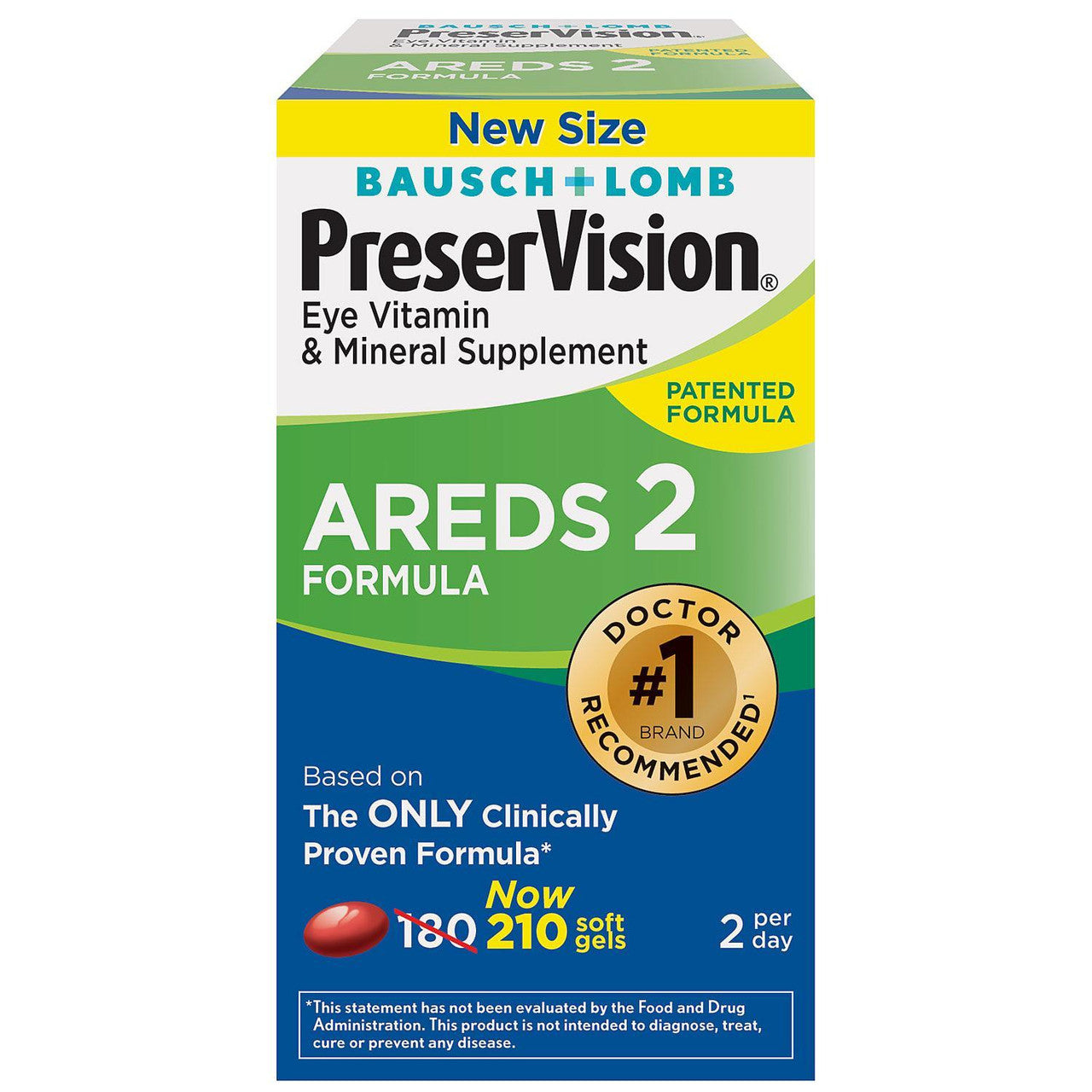 Bausch & Lomb PreserVision AREDS 2 Formula Supplement (210ct) - GOODSZON Discount Store