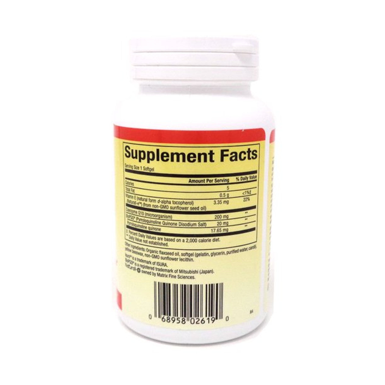 Natural Factors PQQ-10 PQQ 20mg/Coenzyme Q10 200mg-60 Softgels - GOODSZON Discount Store
