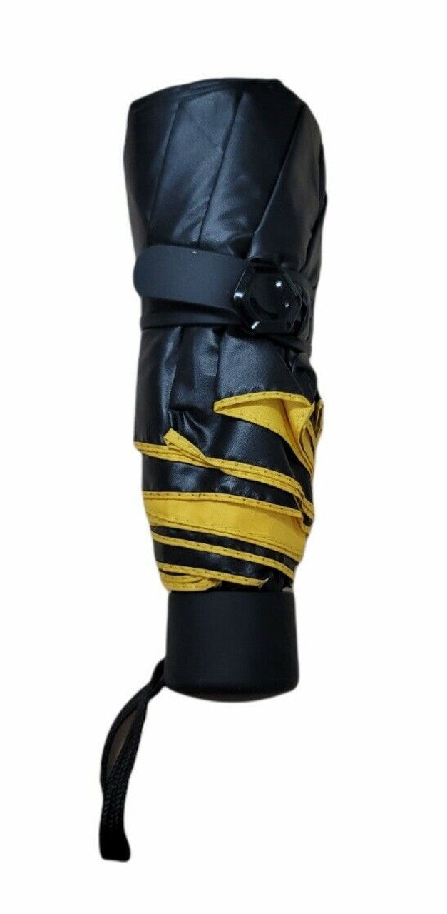 AODINI Windproof Travel Golf Umbrella Compact Folding Mini Lightweight Yellow - GOODSZON Discount Store