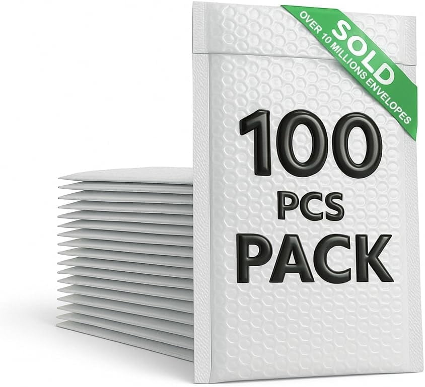 Large Bubble Mailers 6x9-100 Pack Padded Envelopes with Self Seal, Tear and Water Resistant, Shipping Bubble Mailers for Packaging, Mailing, and Protecting Items, Lightweight - GOODSZON Discount Store