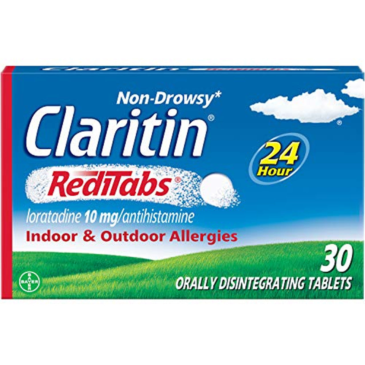 CLARITIN 24 Hour Allergy RediTabs 30 Tablets (Pack of 2) - GOODSZON Discount Store