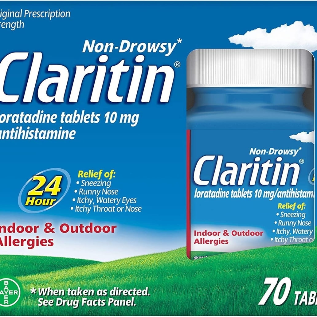 Claritin 24 Hour Non-Drowsy Allergy Tablets, 10 mg, 70 Count - GOODSZON Discount Store