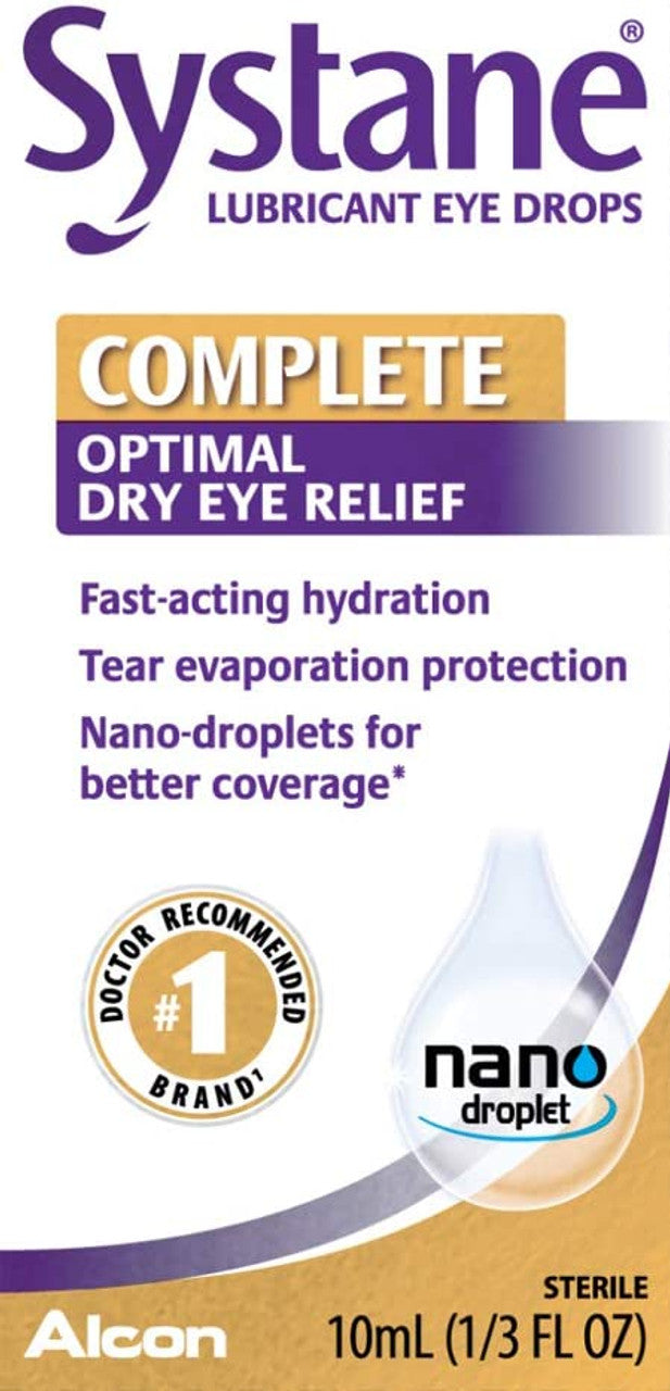 Systane Complete Dry Eye Care Symptom Relief Eye Drops, 10 ml - GOODSZON Discount Store