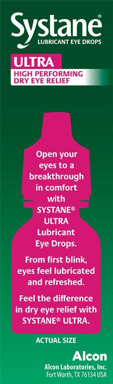 Systane Ultra Lubricant Eye Drops, Dry Eye Relief, Twin Pack, 10ml Each - GOODSZON Discount Store