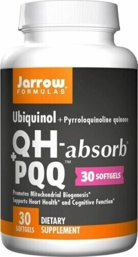 Jarrow Formula Ubiquinol, QH-Absorb PQQ, 30 Softgels Exp 2024 - GOODSZON Discount Store