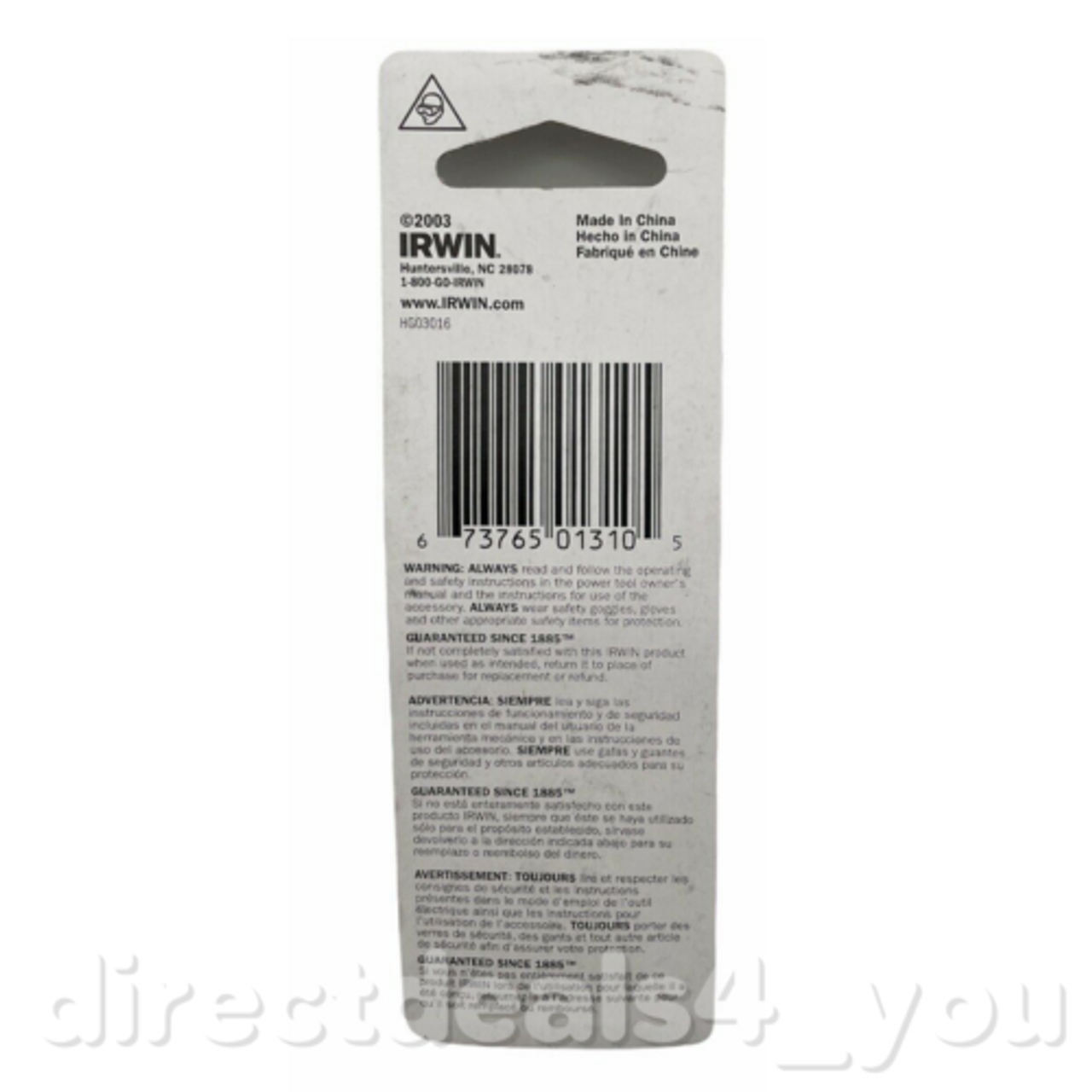 Irwin #3 Square Recess Insert Bits 2 pc #3512072C (Pack of 7) - GOODSZON Discount Store