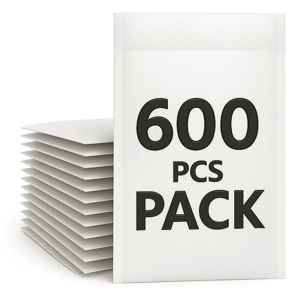 Poly Bubble Mailers, 6 x 9 inches, Self-Seal Padded Envelopes, 600 Pack - GOODSZON Discount Store