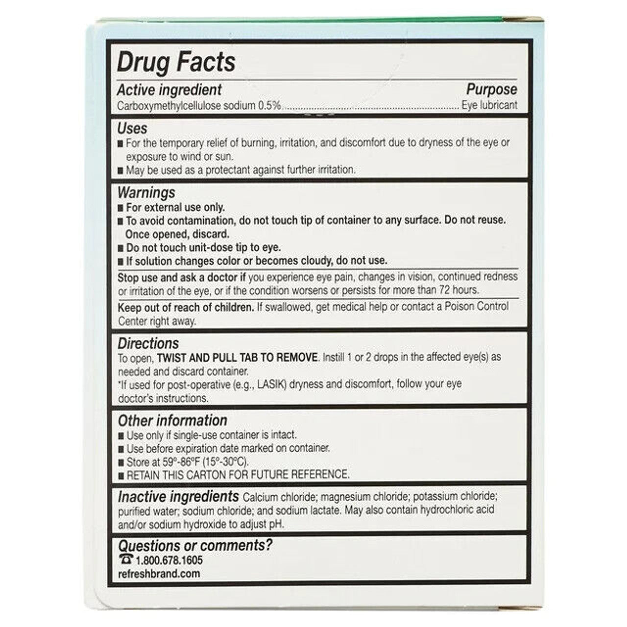 Refresh Plus Lubricant Eye Drops Preservative-Free, 30 Ct Pack 2 - GOODSZON Discount Store