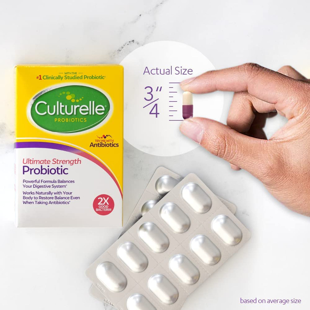 Culturelle Ultimate Strength Unisex Probiotic Supplement with 20 Billion CFUs, 30ct - GOODSZON Discount Store