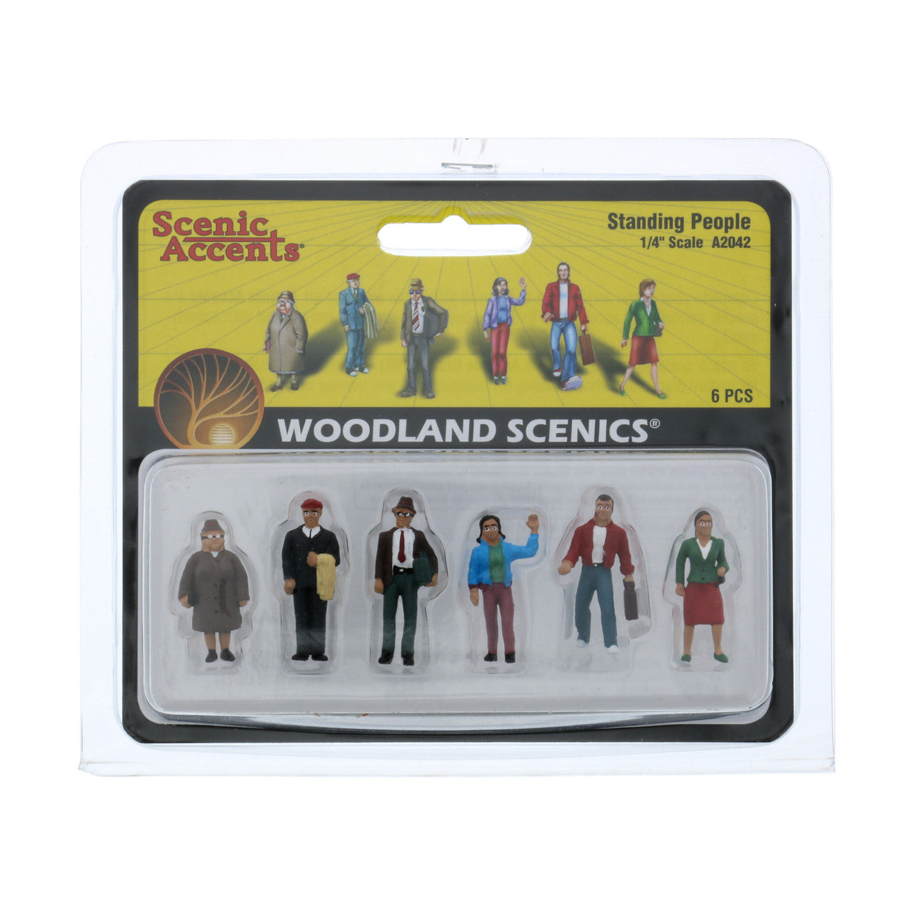Woodland Scenics Scale Figures, 1/4", Standing People - GOODSZON Discount Store