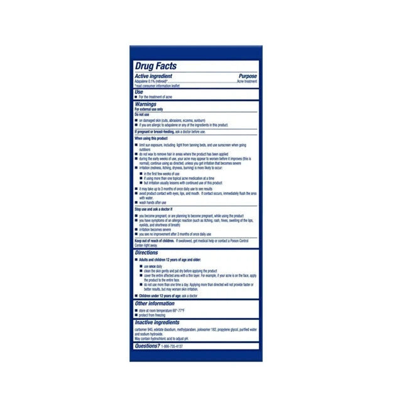 Differin Max Strength Acne Face Wash with 10% Benzoyl Peroxide, 5 oz - GOODSZON Discount Store