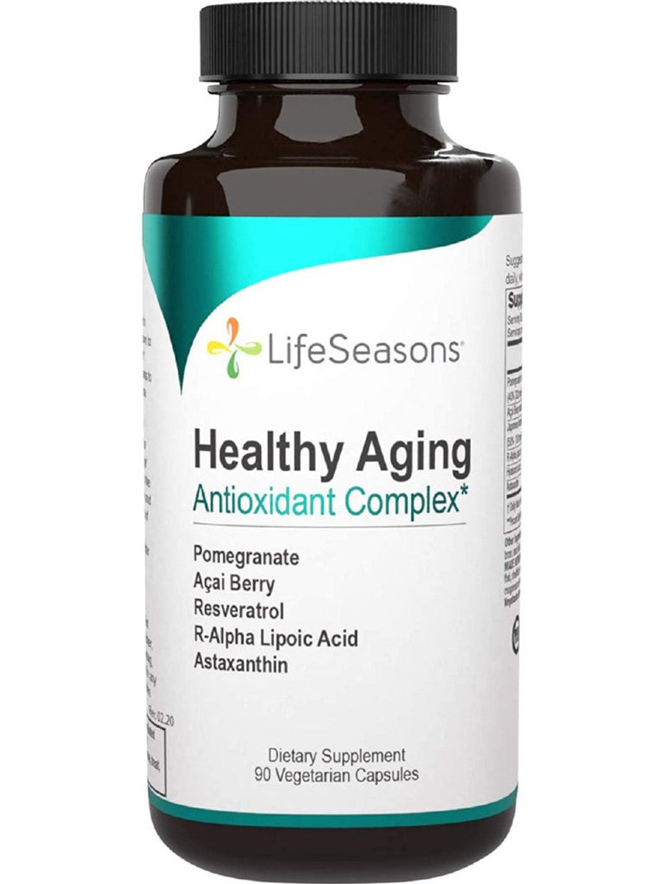 LifeSeasons - Ageless Skincare - Anti Aging Supplement - Antioxidant C()omplex - Acai Berry, Astaxanthin, Resveratrol, R-Alpha Lipoic Acid and Pomegranate Extract - 90 Capsules - GOODSZON Discount Store