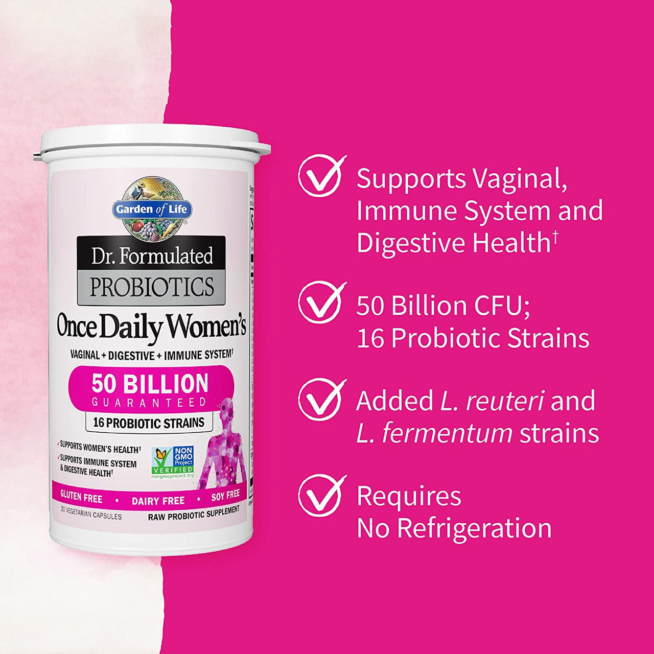 Garden of Life Womens Probiotics Daily Care Capsules 30ct - GOODSZON Discount Store