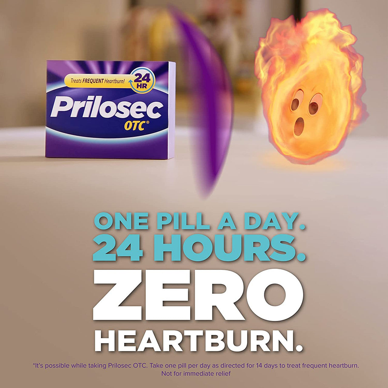Prilosec OTC, Omeprazole Delayed Release 20mg, Acid Reducer, All Day, All Night*, 20mg, 28 Tablets - GOODSZON Discount Store