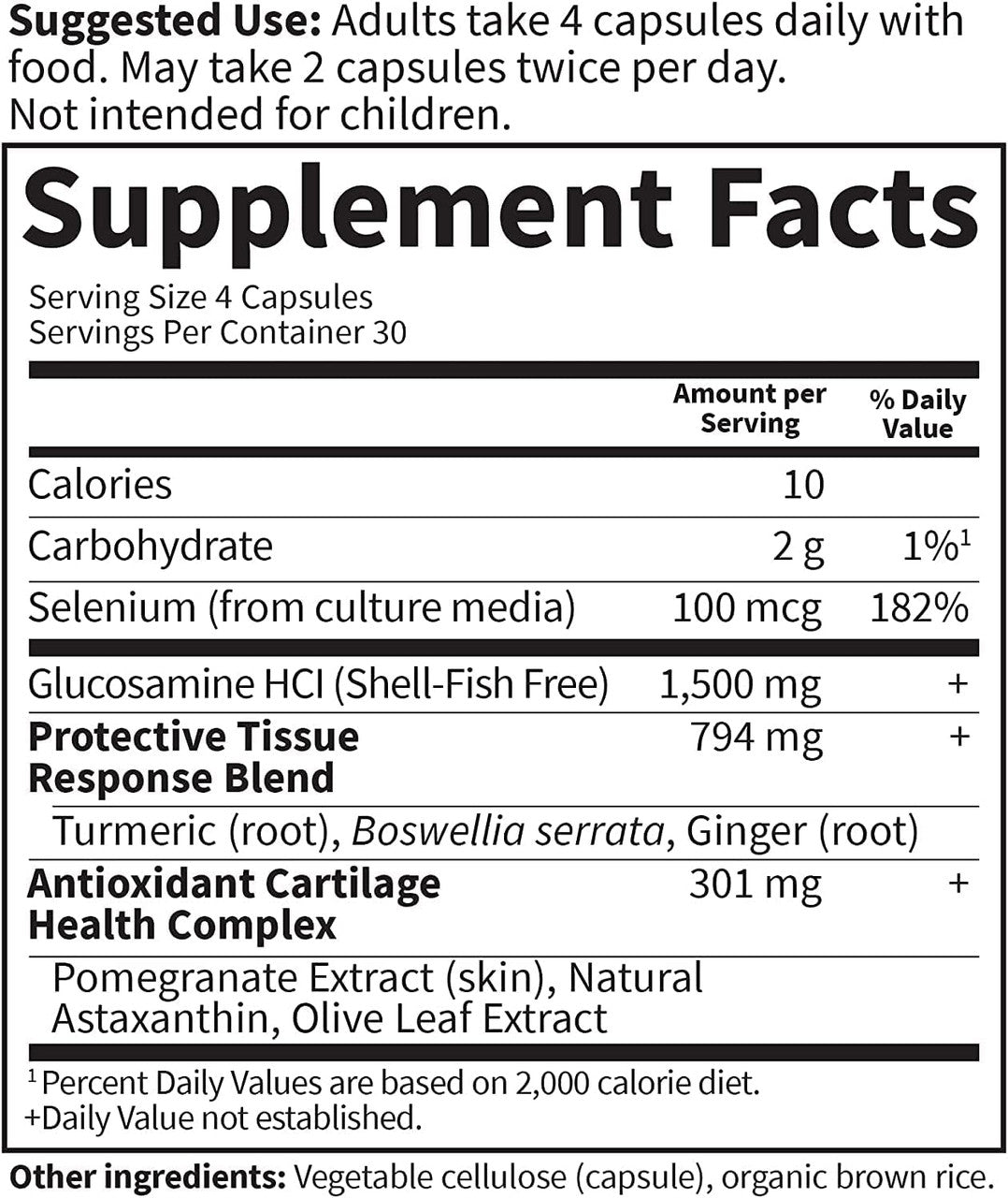 Garden of Life Glucosamine Supplement, FYI Ultra Ultimate Joint and Cartilage Support for Women and Men, 1,500 mg Glucosamine HCI, Turmeric, Astaxanthin - Vegetarian & Shell-Fish Free, 120 Capsules - GOODSZON Discount Store