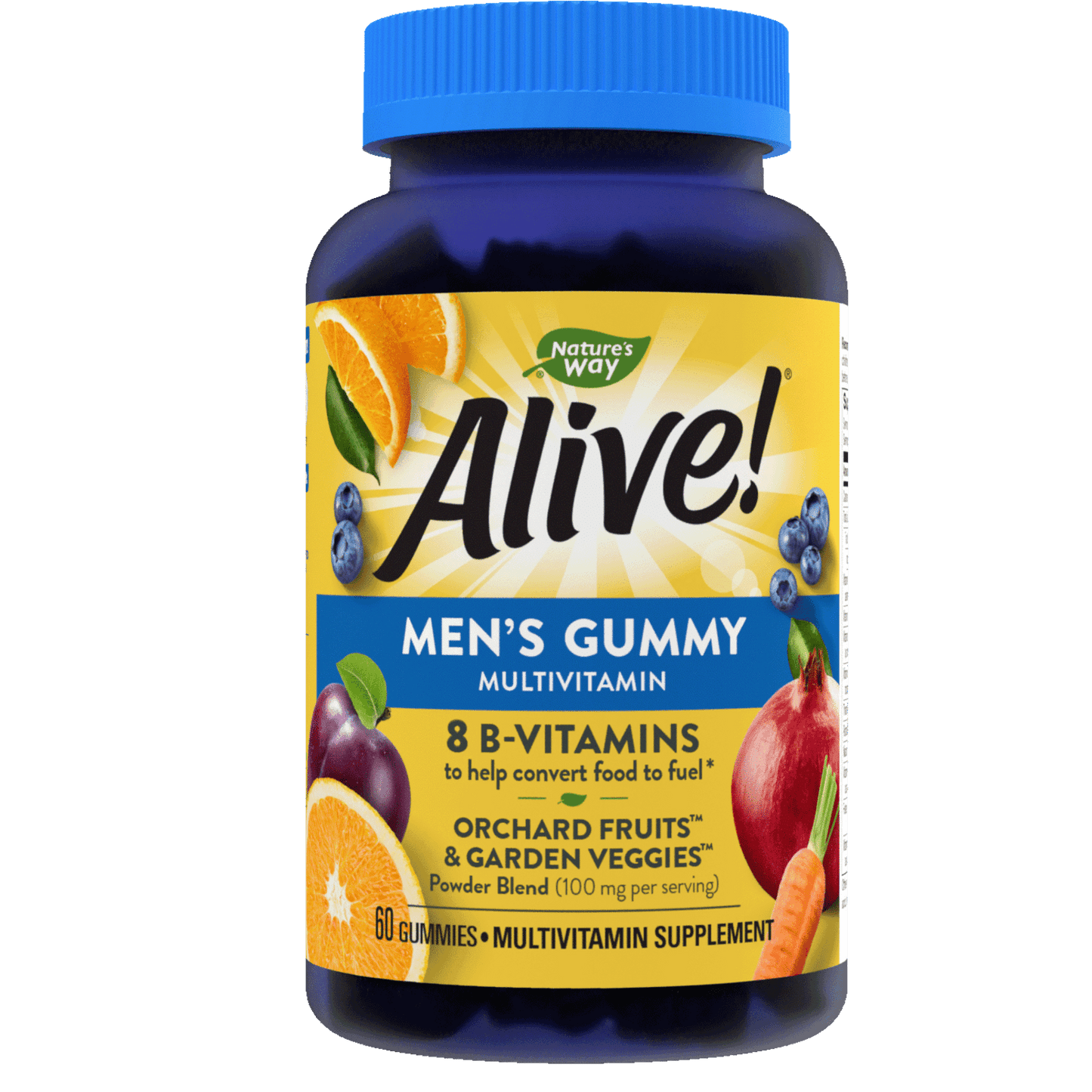 Alive! Men's Daily Multivitamin Gummies, Fruit Flavored, 60 Count - GOODSZON Discount Store