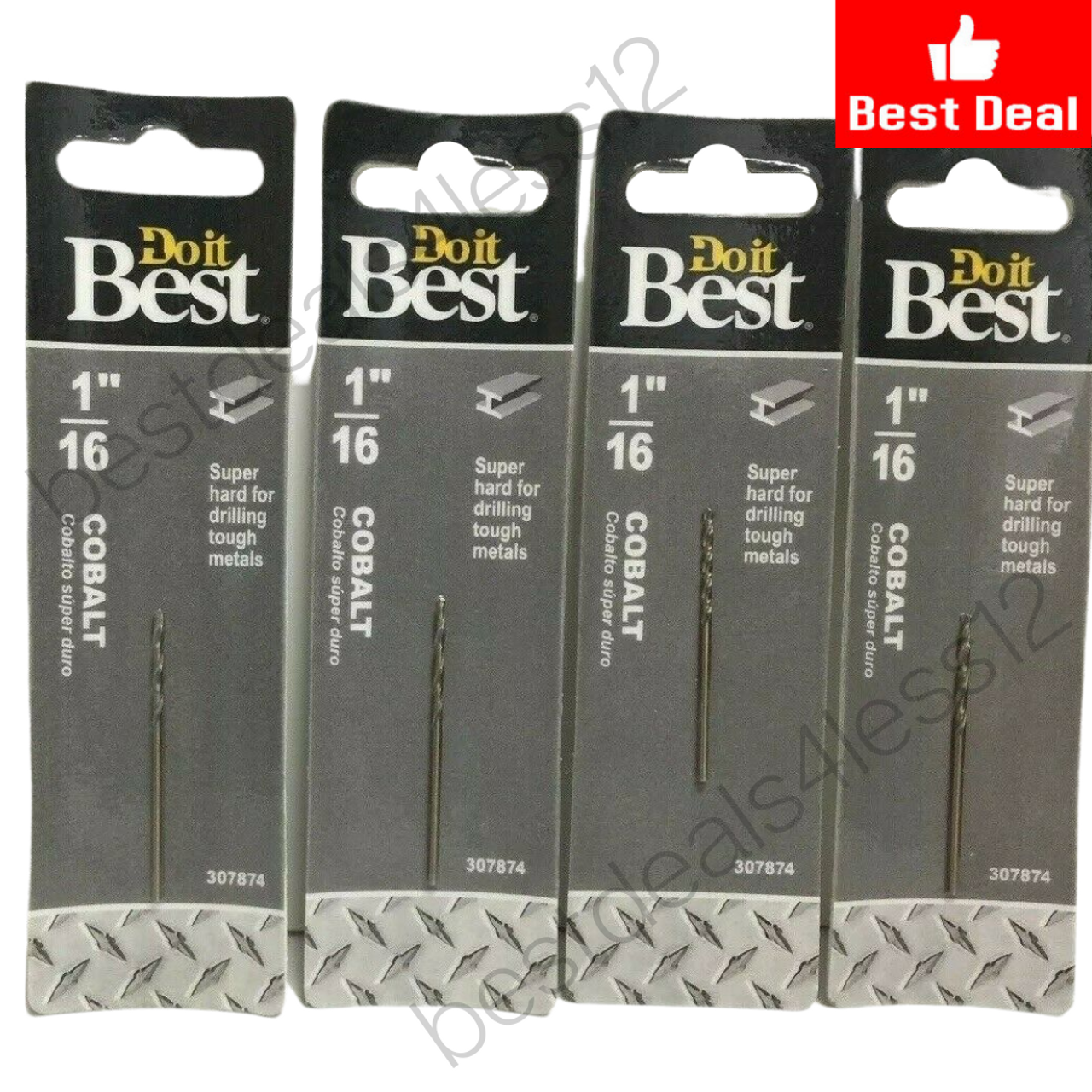 Do It Best Cobalt 1/16" Drill Bit 307874 Pack of 4 - GOODSZON Discount Store