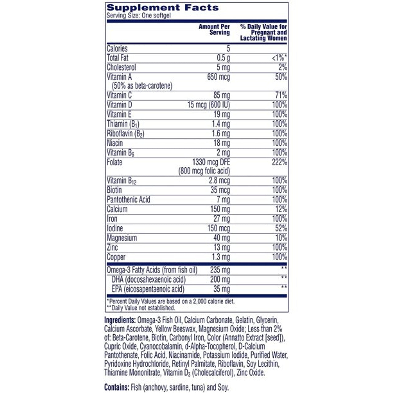 One A Day Women's Prenatal Multivitamin with Folic Acid, DHA and Iron, 60 Ct - GOODSZON Discount Store