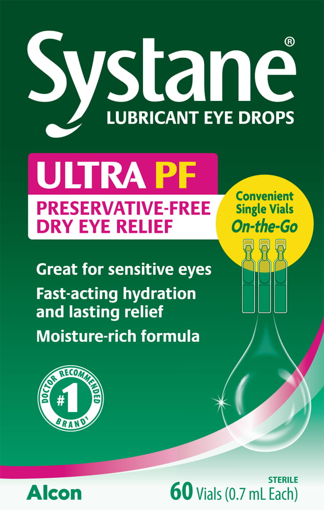 Systane Ultra Lubricant Single-Use Eye Drop Vials, 60 Count - GOODSZON Discount Store