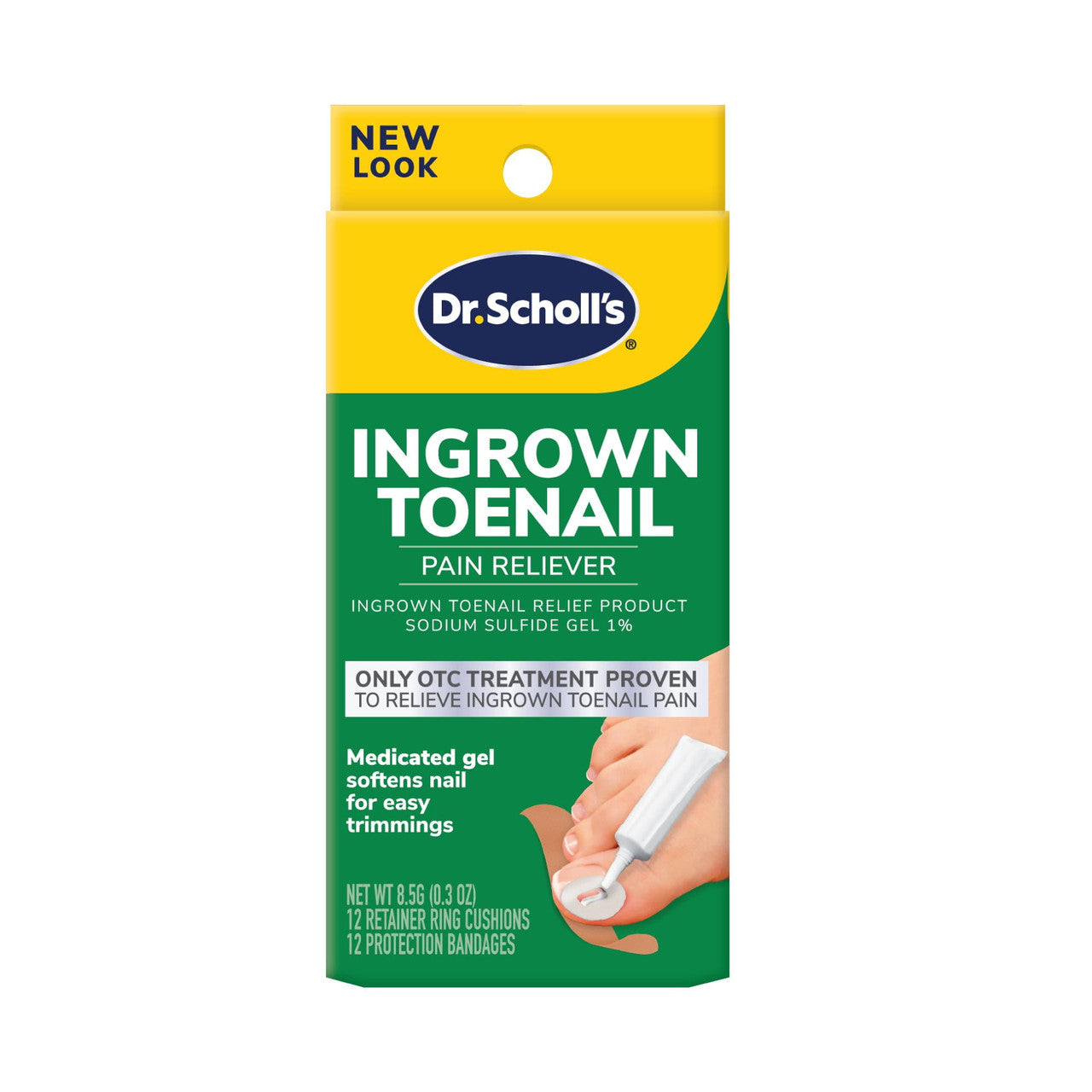 Dr. Scholl's Liquid Gel Orthotics Toenail Pain Reliever Softens Nails & Protects Skin, 0.3oz - GOODSZON Discount Store