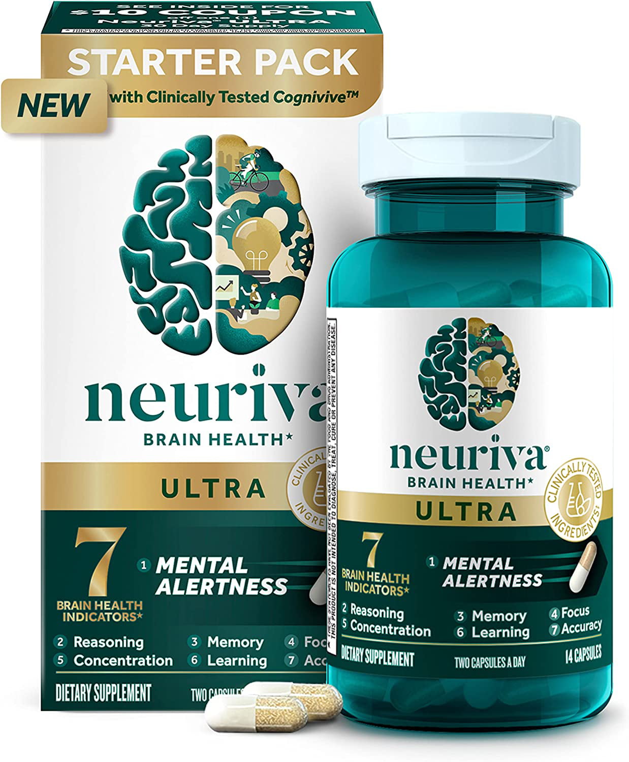 Neuriva brain health ultra starter pack 14ct - GOODSZON Discount Store