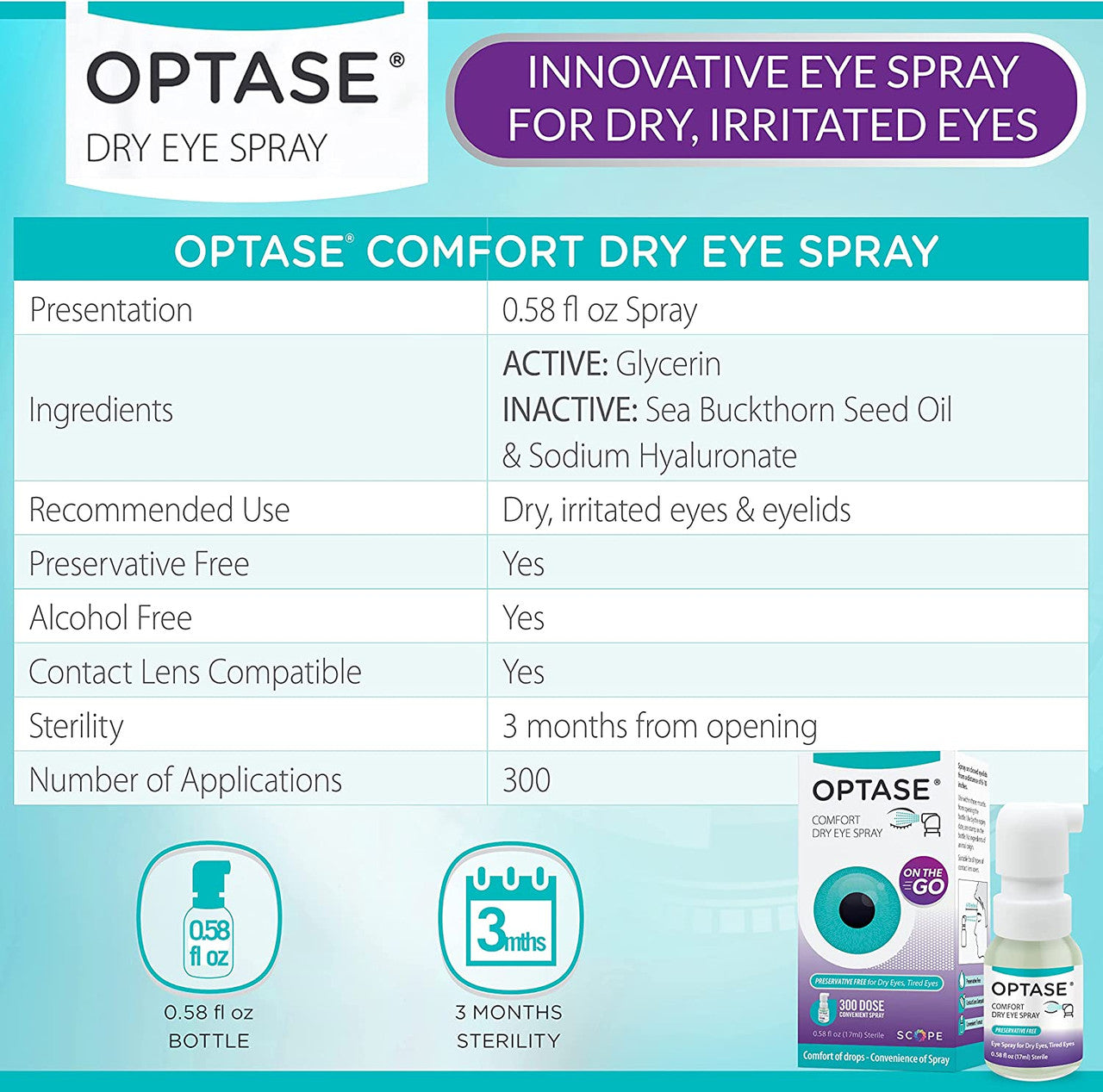 OPTASE Comfort Dry Eye Spray - GOODSZON Discount Store