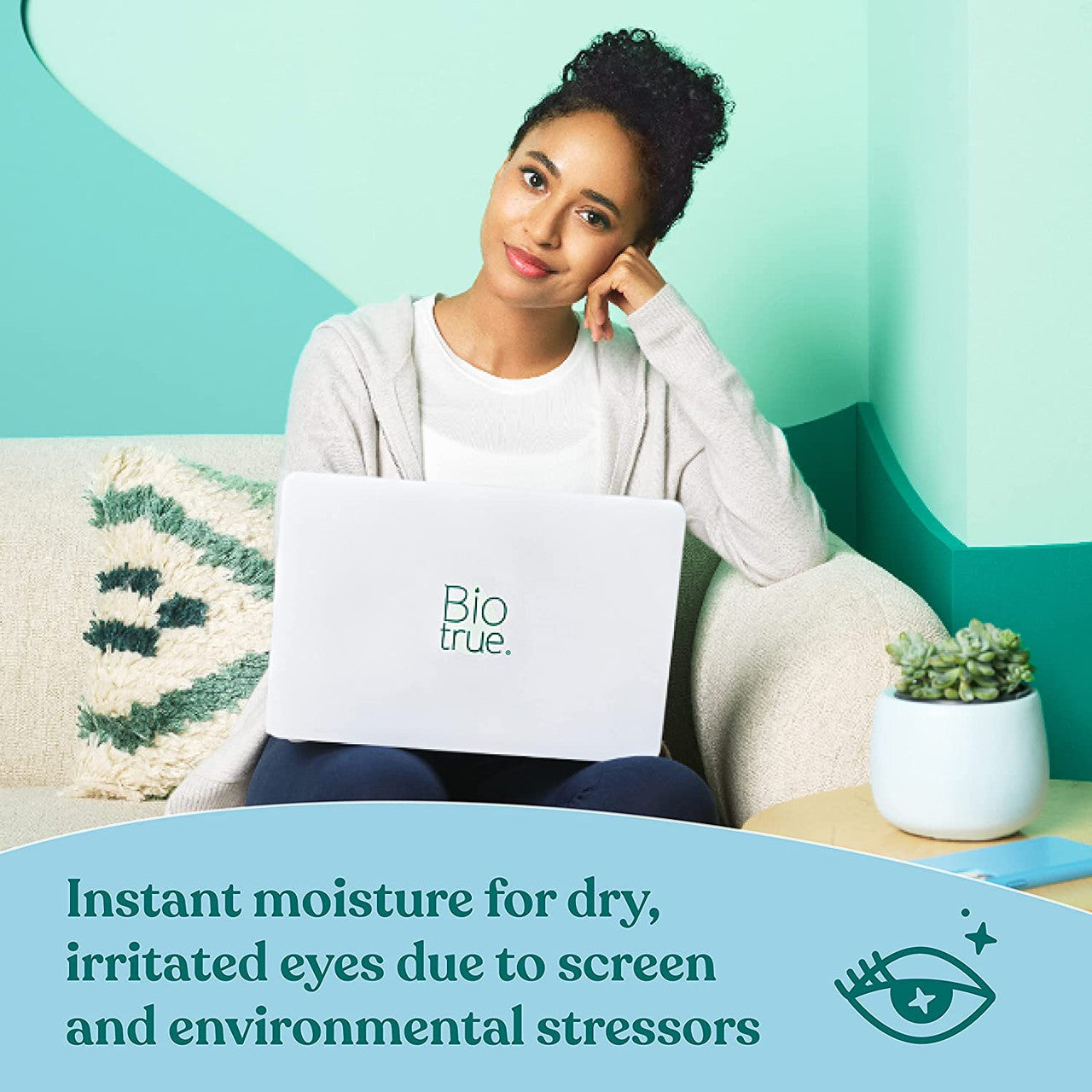 Biotrue® Hydration Boost Eye Drops for Irritated and Dry Eyes from Bausch + Lomb, Preservative Free, Naturally Inspired, Soft Contact Lens Friendly, 0.33 FL OZ (10 mL), Pack of 2 - GOODSZON Discount Store