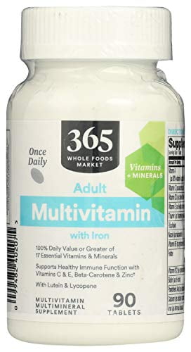 365 by Whole Foods Market Adult Multi Once Daily with Iron 90 Tablets - GOODSZON Discount Store