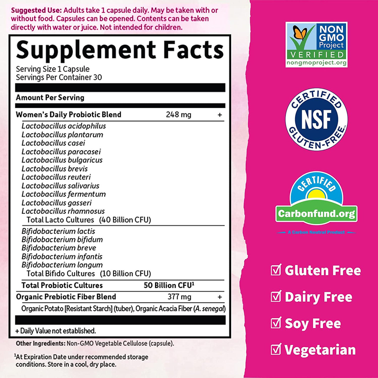Garden of Life Womens Probiotics Daily Care Capsules 30ct - GOODSZON Discount Store