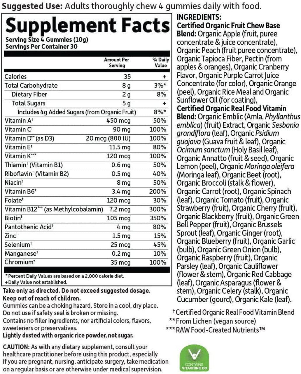 Garden of Life MyKind Organics Men's Multi, Organic Berry, 120 Vegan Gummy Drops - GOODSZON Discount Store