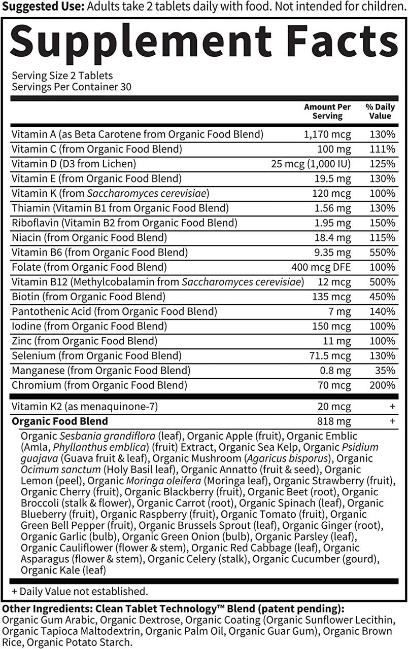 Garden of Life Mykind Organics Men's Multi Vegan Tablets, 60 Ct - GOODSZON Discount Store