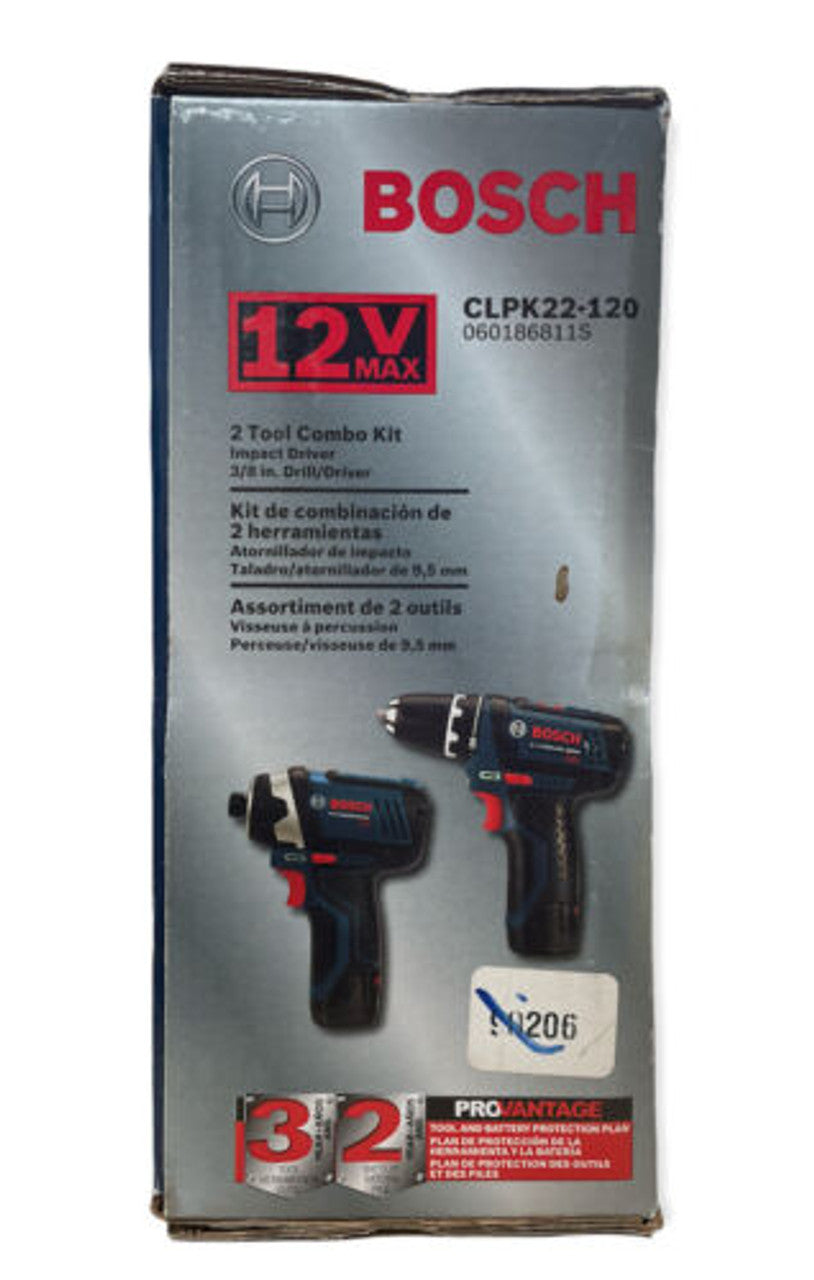 Bosch CLPK22-120 12V Cordless Lithium-Ion 3/8 in. Drill Driver and Impact Driver - GOODSZON Discount Store