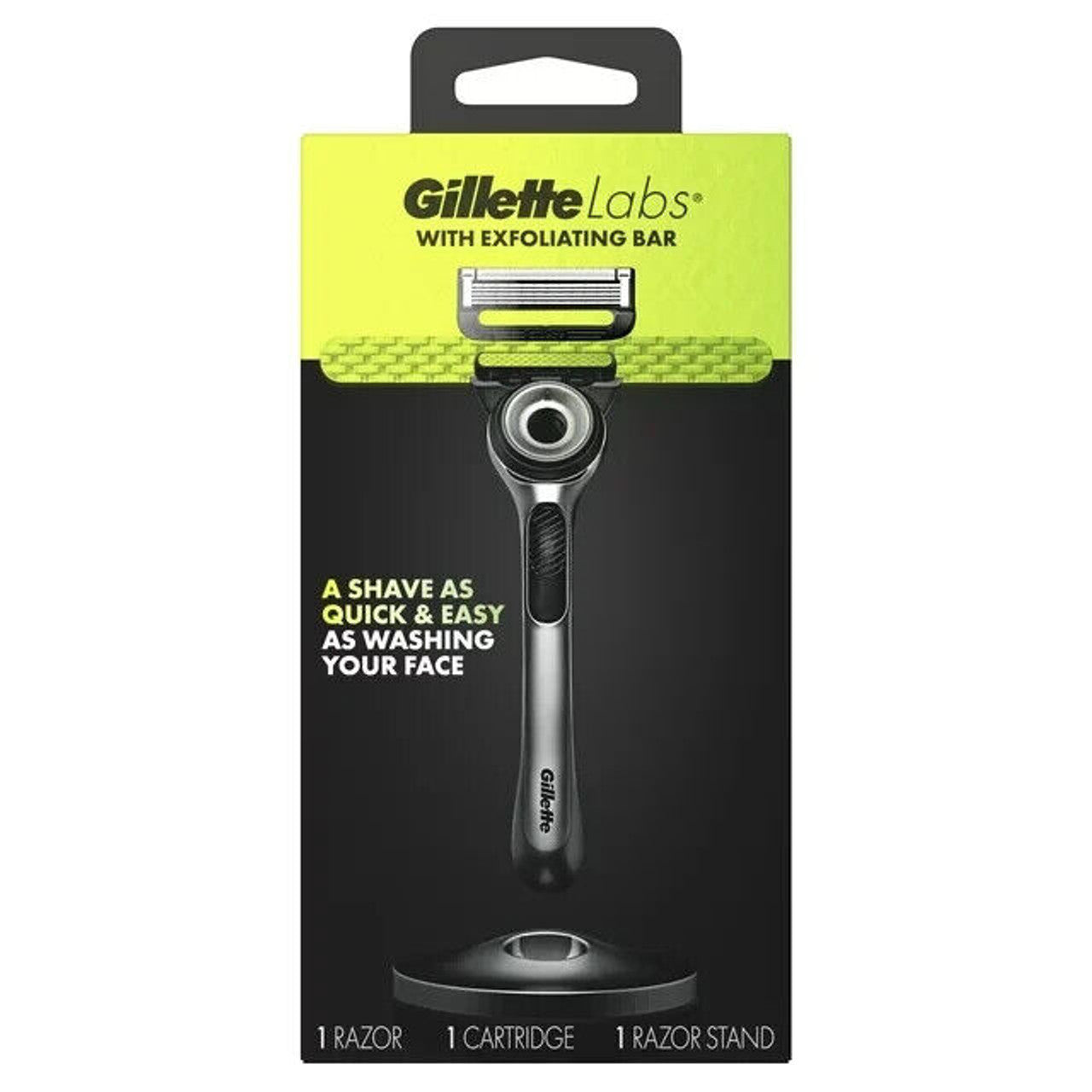 Gillette Labs with Exfoliating Bar Men's Razor - 1 Handle, 1 Blade Refill - GOODSZON Discount Store