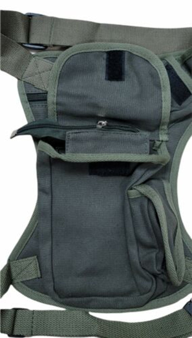 Hinsper Canvas Sports Racing Drop Leg Bag Tactical Waist Bag For Man Army Green - GOODSZON Discount Store