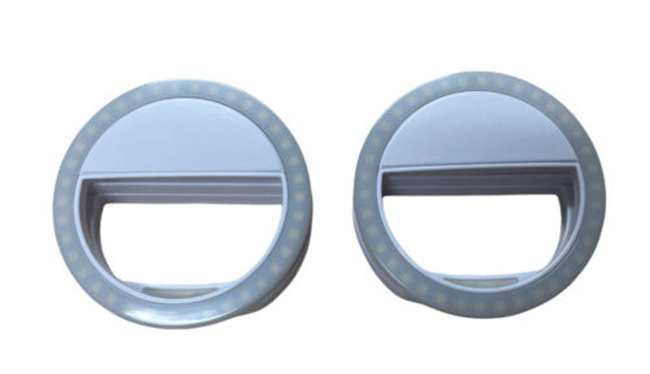 LST Selfie Ring Lighting Rechargeable 38 LED Dimmable Clip Light Portable Pack 2